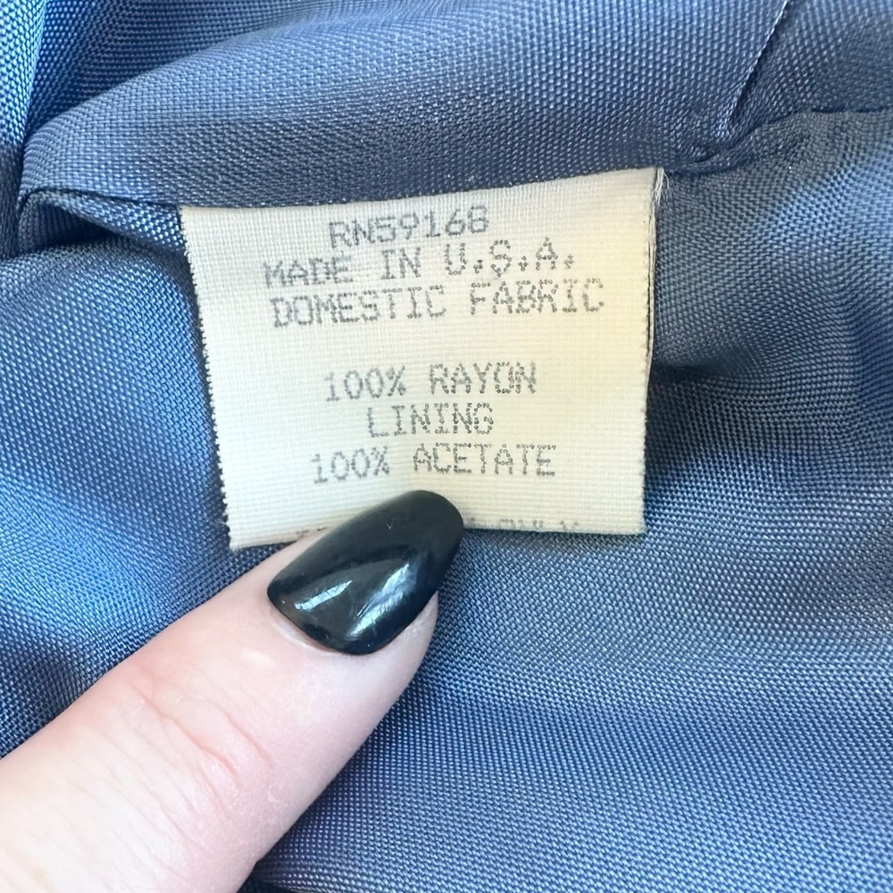 Karen Kane Vintage Coastal Cowgirl Blue Vest - Picture 5 of 7